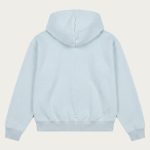 NOFS Hellblauer Zip-Hoodie Patch Logo