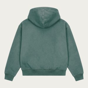 NOFS Grüner Zip-Hoodie Patch Logo
