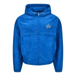 NOFS Royal Blue Windbreaker mit Wave Pattern Print