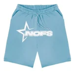 NOFS Baby Blue Star Shorts mit weißem Star Logo