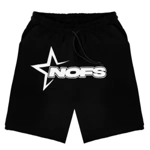 NOFS Black Star Shorts mit weißem Star Logo
