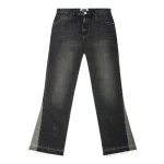 NOFS Black Jeans mit Flared Cut und Contrast Panels