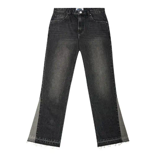 NOFS Black Jeans mit Flared Cut und Contrast Panels NOFS Black Jeans mit Flared Cut und Contrast Panels
