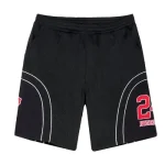 NOFS X Trapstar Black Shorts mit 23 Print und Mesh