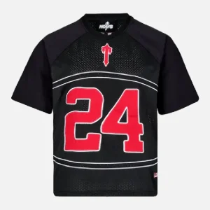 NOFS X Trapstar Black T-Shirt NFL Jersey Edition