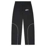 NOFS Black Nylon Sweatpant mit Contrast Kurven