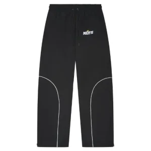 NOFS Black Nylon Sweatpant mit Contrast Kurven