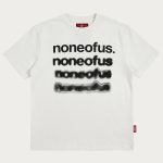 NOFS Cream Blurred T-Shirt mit noneofus Fade Print