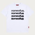 NOFS White Blurred T-Shirt mit verwaschenem noneofus Print