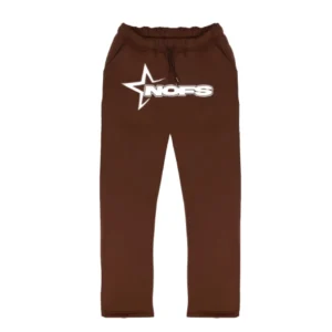 NOFS Brown Jogger mit weißem NOFS Star-Logo Print