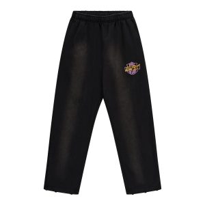 NOFS Black Washed Jogger mit BTL Logo Print