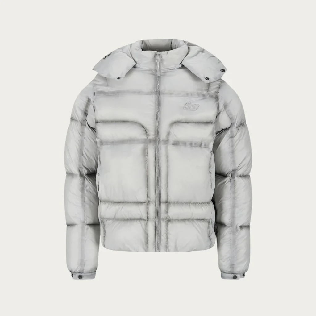 NOFS Grey Puffer mit abnehmbarer Kapuze
