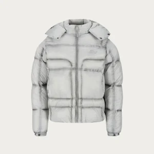 NOFS Grey Puffer mit abnehmbarer Kapuze