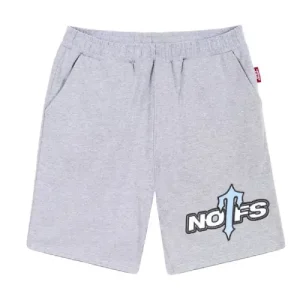 NOFS X Trapstar Grey Shorts mit Cross Logo Print