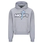 NOFS X Trapstar Grey Hoodie mit Sky Blue Logo