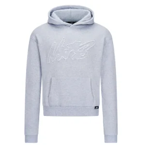NOFS Grey Premium Hoodie mit Stickerei