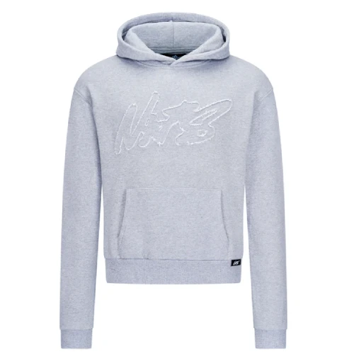 NOFS Grey Premium Hoodie mit Stickerei