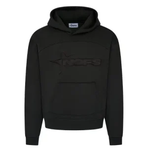 NOFS Tonal Black Hoodie mit embossed Star Logo
