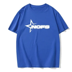NOFS Blue T-Shirt mit weißem Star Print