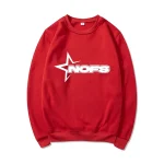 NOFS Red Star Sweatshirt mit Sternen Logo Print