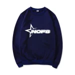 NOFS Navy Sweatshirt mit weißem Star Print Logo