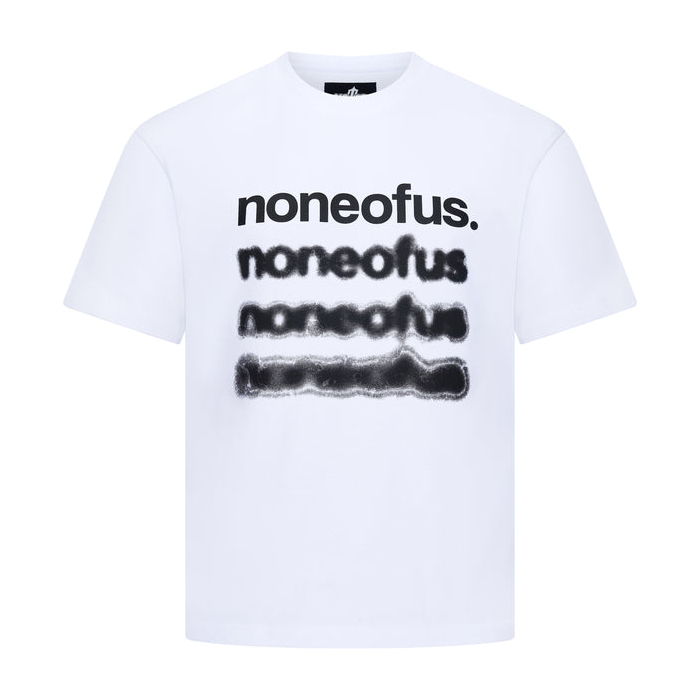 NOFS White T-Shirt mit Blurred Noneofus Print NOFS White T-Shirt mit Blurred Noneofus Print
