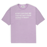 NOFS Violet T-Shirt mit Slogan Print