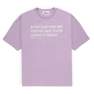 NOFS Violet T-Shirt mit Slogan Print