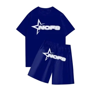 NOFS Blue Summer Suit T-Shirt und Shorts Set in Blau