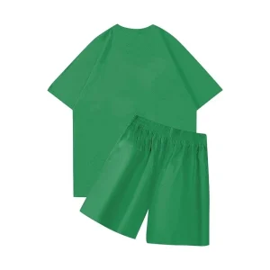 NOFS Green Shorts Set mit weißem Star Logo Print