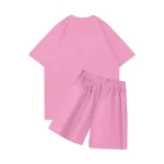 NOFS Pink Shorts Set mit weißem Star Logo Print