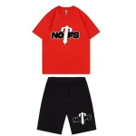 NOFS Red Shorts Set mit Trapstar Logo Print