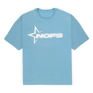 NOFS Baby Blue Star T-Shirt mit weißem Star Logo