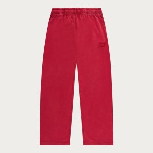 NOFS Red Jogger in sattem Rot mit weitem Bein