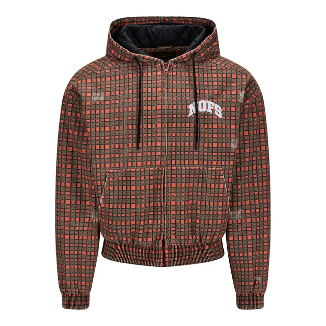 NOFS Orange Flannel Jacket im Scottish Check
