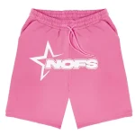 NOFS Pink Star Shorts mit weißem Star Logo