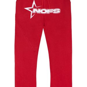 NOFS Wine Red Jogger mit weißem Star Logo