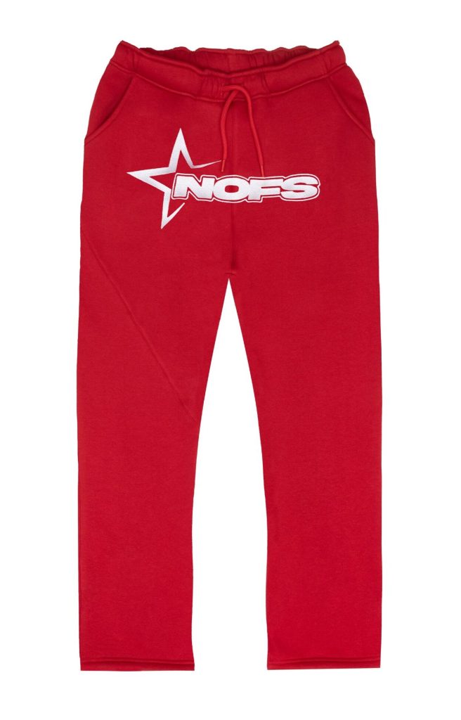 NOFS Wine Red Jogger mit weißem Star Logo