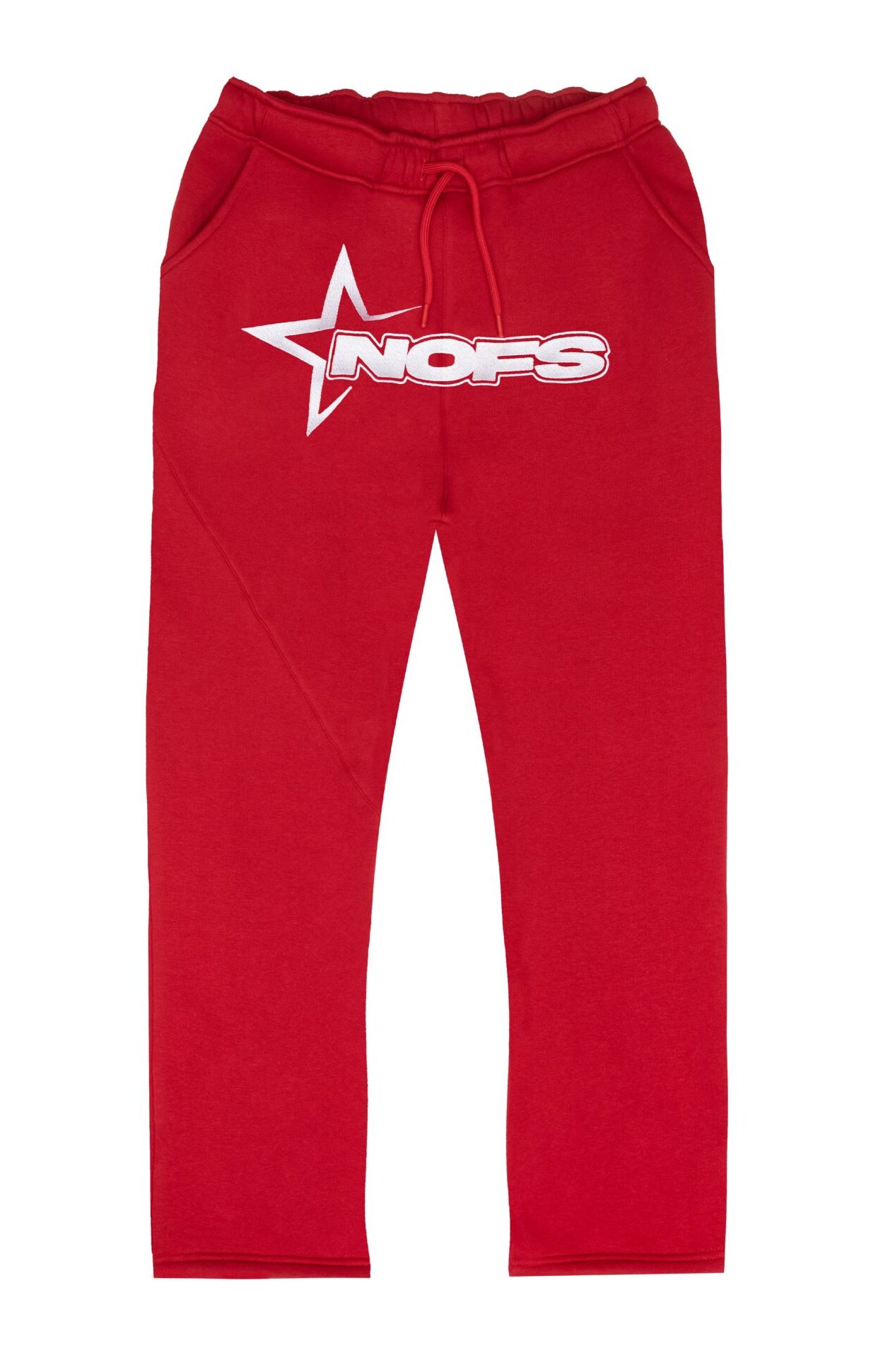 NOFS Wine Red Jogger mit weißem Star Logo NOFS Wine Red Jogger mit weißem Star Logo