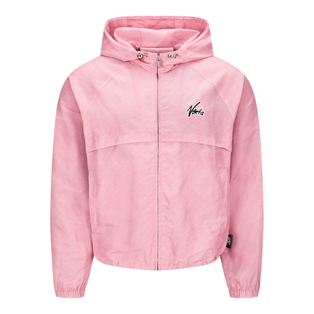 NOFS Pink Windbreaker mit Kapuze und Zip