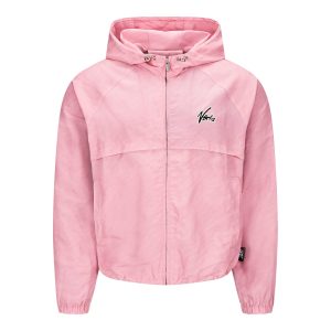 NOFS Pink Windbreaker mit Kapuze und Zip