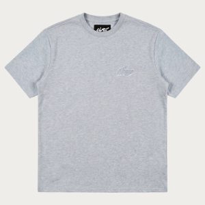 NOFS Grey Basic Tee mit grauem Tonal-Stick auf der Brust