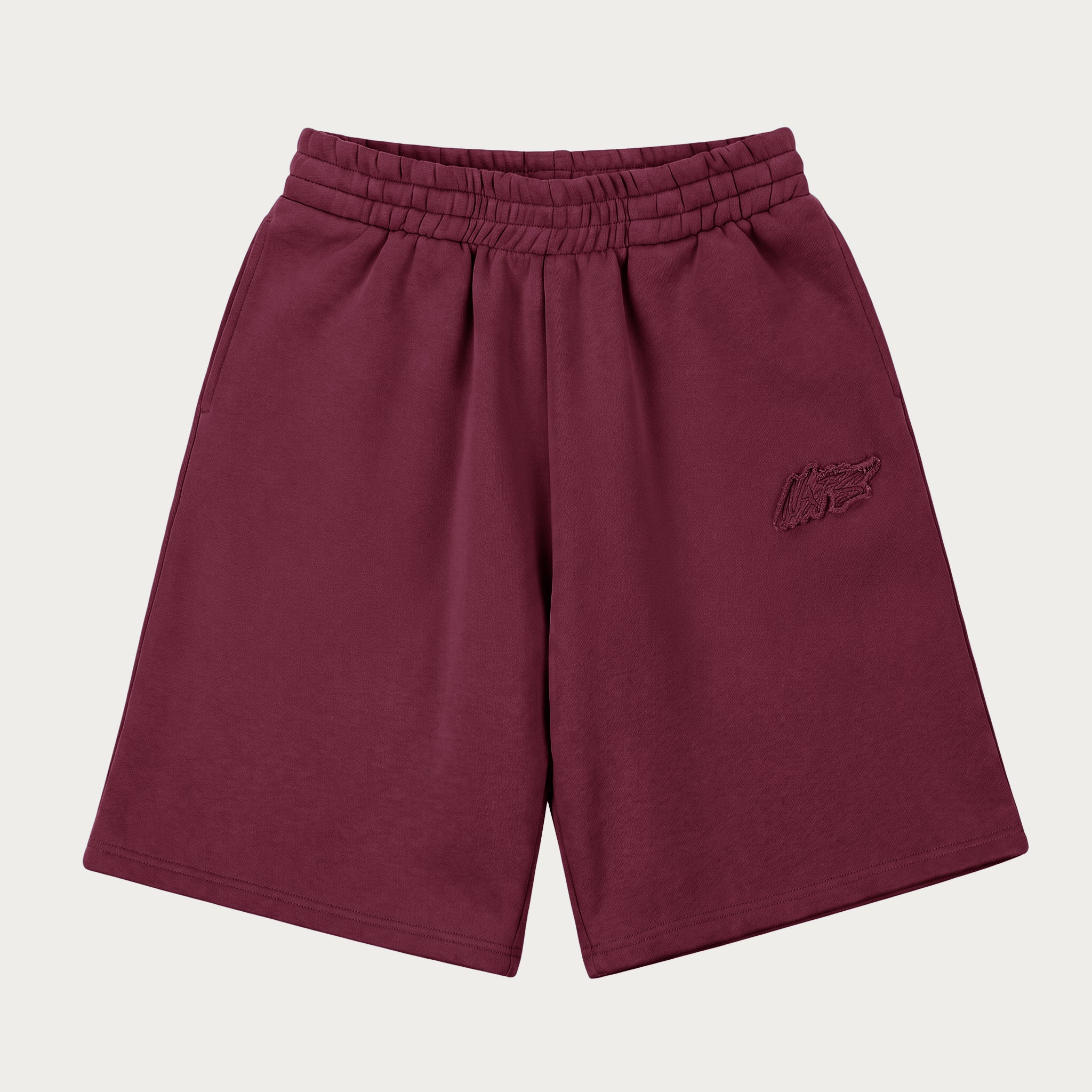 NOFS Burgundy Shorts mit tonaler Stickerei NOFS Burgundy Shorts mit tonaler Stickerei