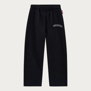 NOFS Black Jogger mit NONEOFUS Stitch Print