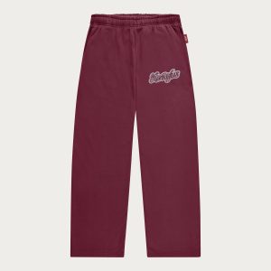NOFS Purple Studs Jogger mit Script Logo und Wide Leg Cut