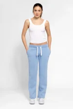 NOFS Sky Blue Sweatpants in Hellblau mit geradem Bein