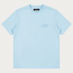NOFS Baby Blue T-Shirt mit tonaler Script Stickerei