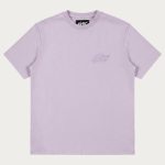 NOFS Lilac Basic Tee mit lila Tonal-Stick auf der Brust