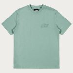 NOFS Mint Basic T-Shirt mit tonaler Bruststickerei