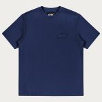 NOFS Navy Basic Tee mit blauem Tonal-Stick auf der Brust